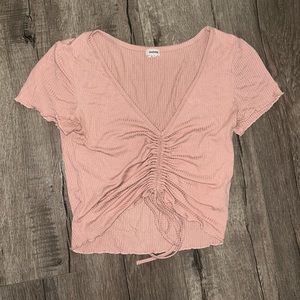 Pink Ruched Top